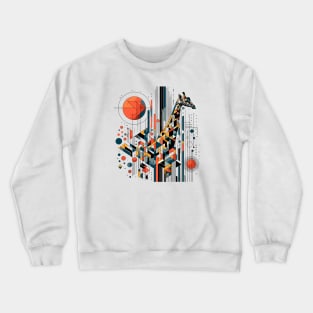 Abstract Animal Giraffe 1 Crewneck Sweatshirt